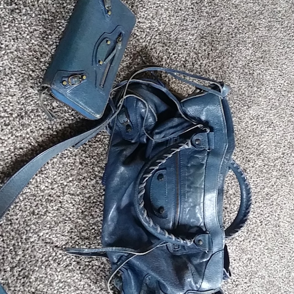 Balenciaga bag and wallet